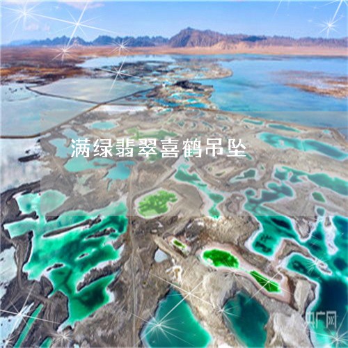 满绿翡翠喜鹤吊坠/2023071329160