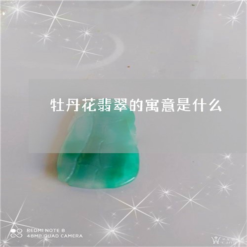 牡丹花翡翠的寓意是什么/2023062934826