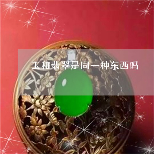 玉和翡翠是同一种东西吗/2023062849415