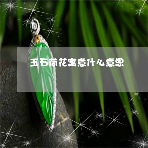 玉石荷花寓意什么意思/2023092784948