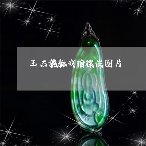 玉石貔貅戒指镶嵌图片/2023092783836