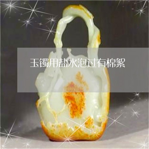 玉镯用盐水泡过有棉絮/2023092202605