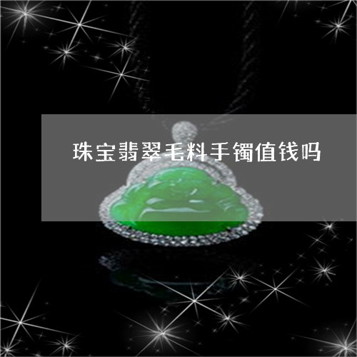 珠宝翡翠毛料手镯值钱吗/2023071370792