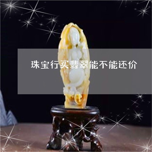 珠宝行买翡翠能不能还价/2023110105169