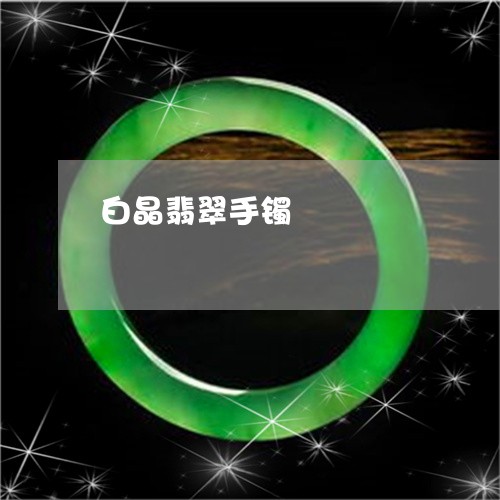 白晶翡翠手镯/2023060345158