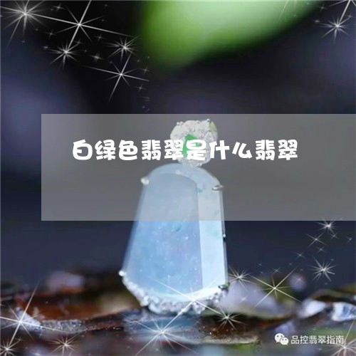 白绿色翡翠是什么翡翠/2023103171926