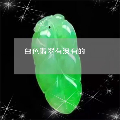 白色翡翠有没有的/2023071004858