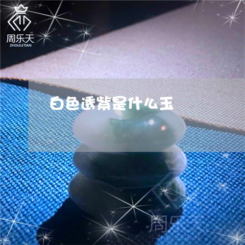 白色透紫是什么玉/2023052044148