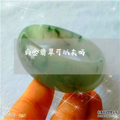 白金翡翠可以卖吗/2023061418047