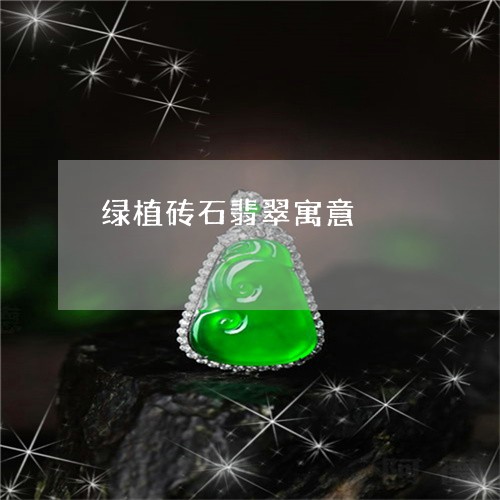 绿植砖石翡翠寓意/2023070974928