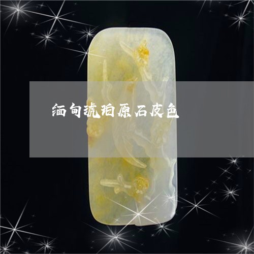 缅甸琥珀原石皮色/2023071094624