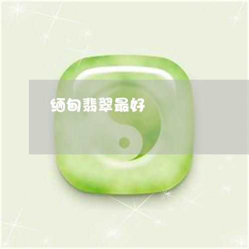 缅甸翡翠最好/2023060149582