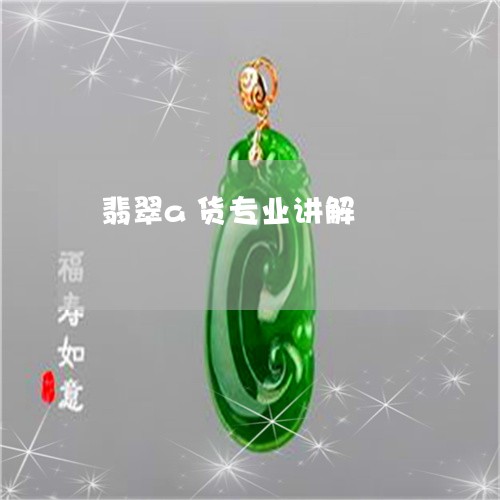 翡翠a货专业讲解/2023070834925