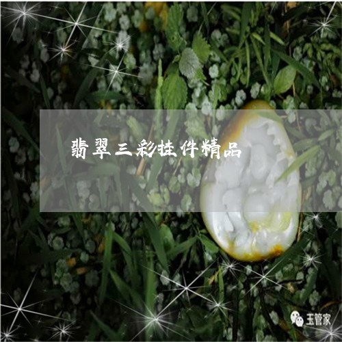 翡翠三彩挂件精品/2023070809704