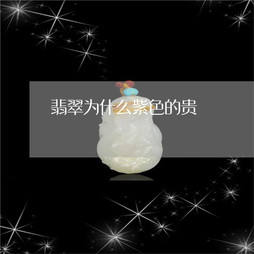 翡翠为什么紫色的贵/2023122176049