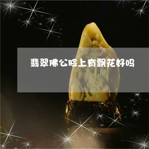 翡翠佛公脸上有飘花好吗/2023111795260