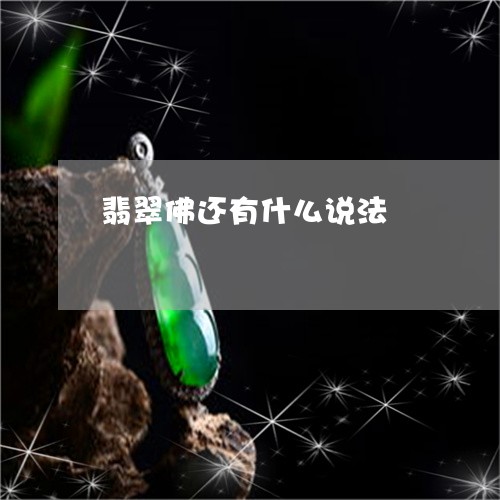 翡翠佛还有什么说法/2023122089397