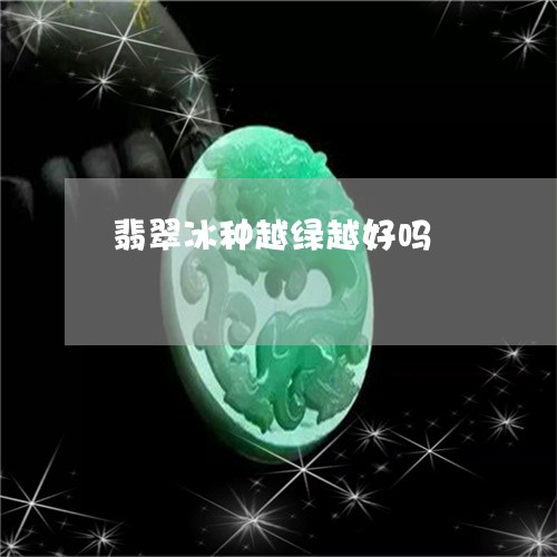 翡翠冰种越绿越好吗/2023122071626