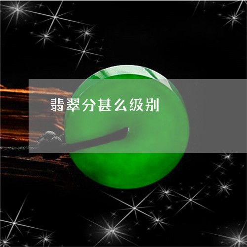 翡翠分甚么级别/2023061505948