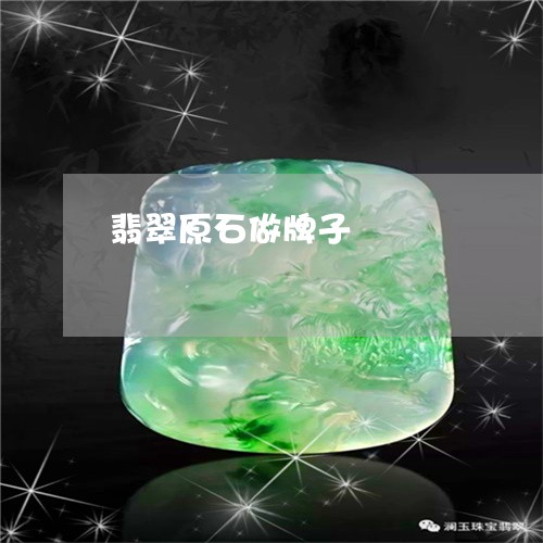 翡翠原石做牌子/2023061506146