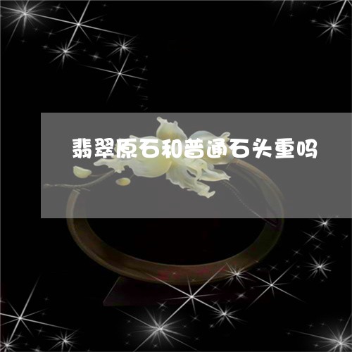 翡翠原石和普通石头重吗/2023090601795