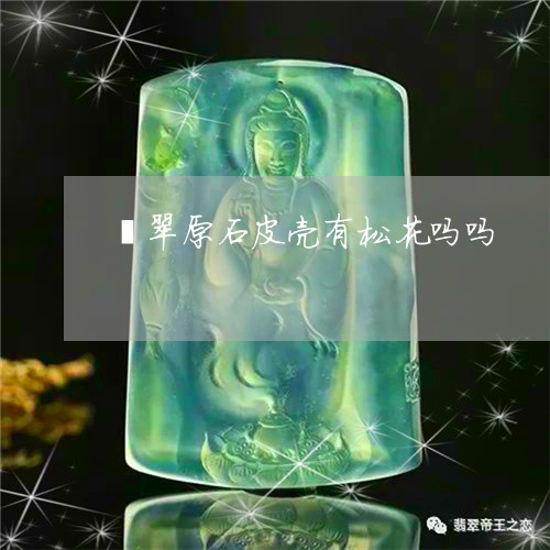 翡翠原石皮壳有松花吗吗/2023051300584