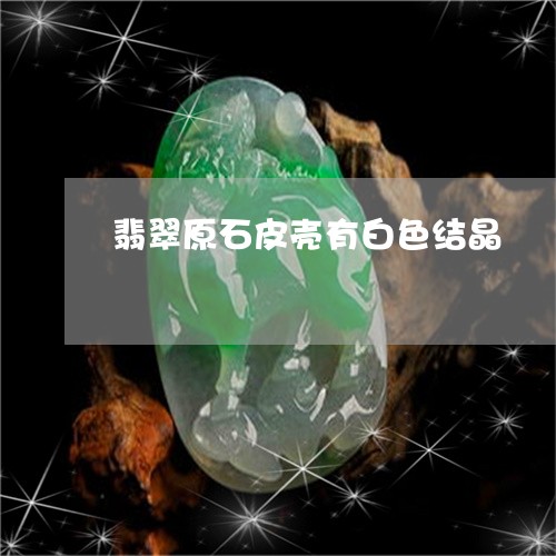 翡翠原石皮壳有白色结晶/2023051398628