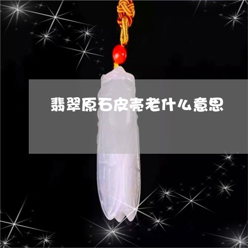 翡翠原石皮壳老什么意思/2023051331593