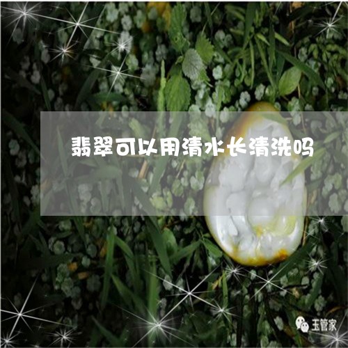 翡翠可以用清水长清洗吗/2023051372736