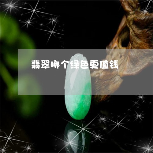 翡翠哪个绿色更值钱/2023121913047