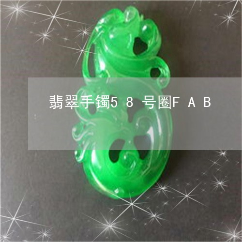 翡翠手镯58号圈FAB/2023051040571