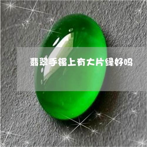 翡翠手镯上有大片绿好吗/2023051092613