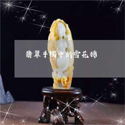 翡翠手镯中的雪花棉/2023121799491