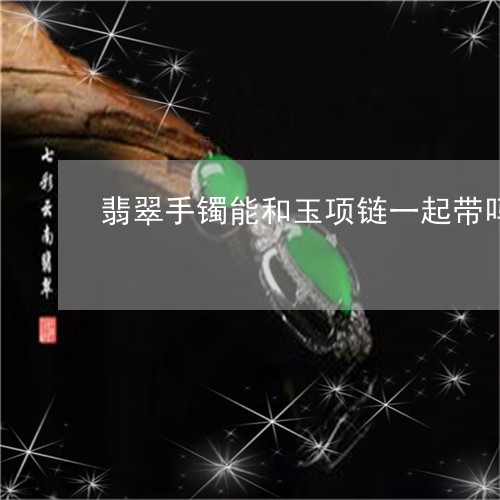 翡翠手镯能和玉项链一起带吗/2023081189460