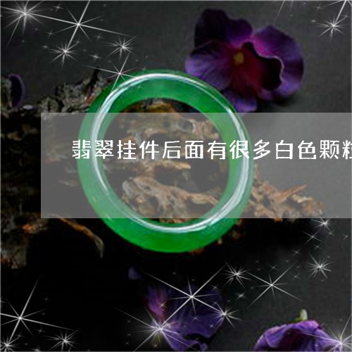 翡翠挂件后面有很多白色颗粒/2023112428272