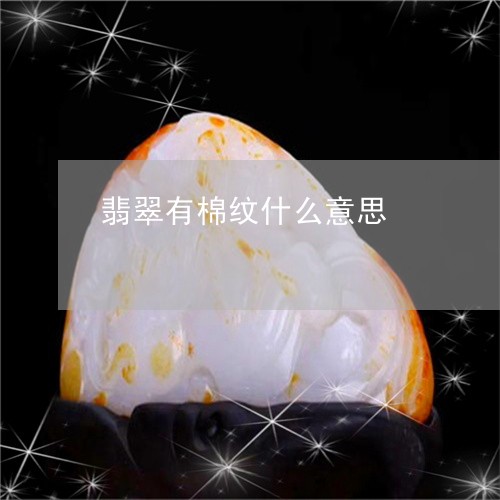 翡翠有棉纹什么意思/2023120387150