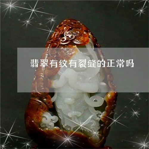 翡翠有纹有裂缝的正常吗/2023111590392