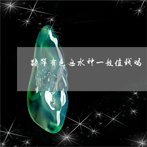 翡翠有色无水种一般值钱吗/2023060918192