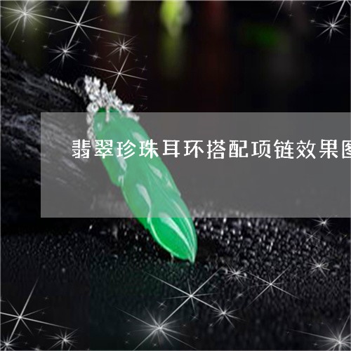 翡翠珍珠耳环搭配项链效果图/2023120305138