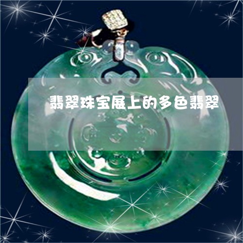 翡翠珠宝展上的多色翡翠/2023102562616