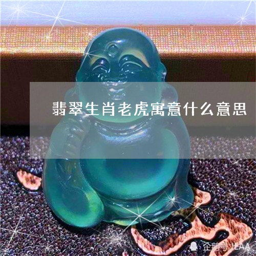 翡翠生肖老虎寓意什么意思/2023072192693