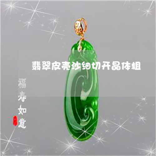 翡翠皮壳沙细切开晶体粗/2023062095936