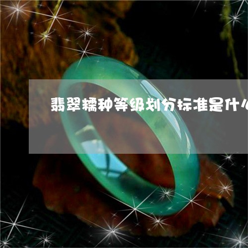 翡翠糯种等级划分标准是什么/2023112578370