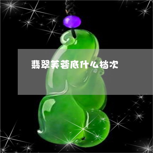 翡翠芙蓉底什么档次/2023120322030