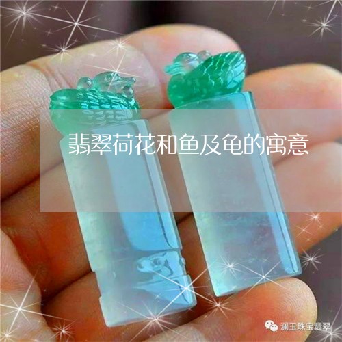 翡翠荷花和鱼及龟的寓意/2023042057279