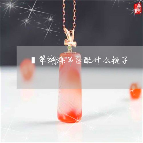 翡翠蝴蝶吊坠配什么链子/2023041517849