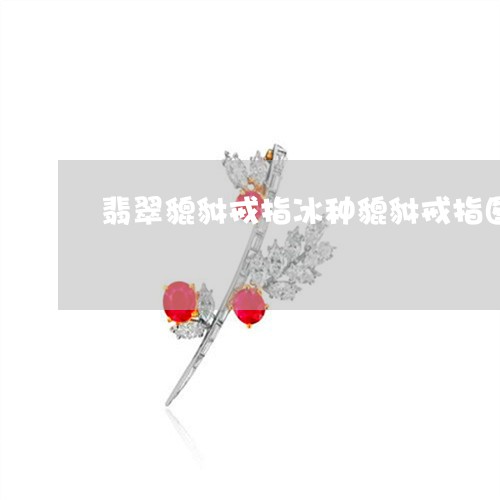 翡翠貔貅戒指冰种貔貅戒指图片/2023100716250