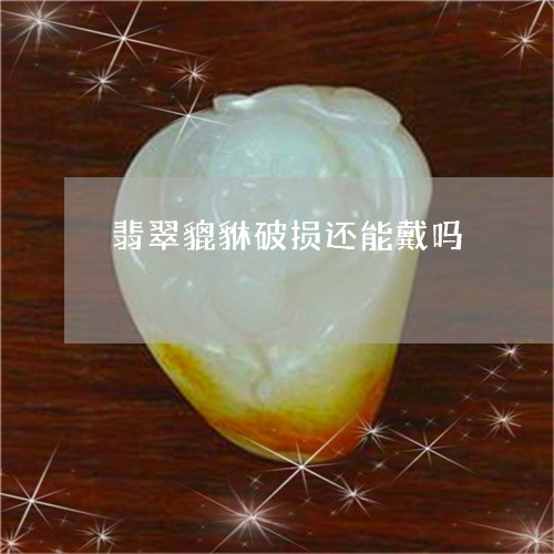 翡翠貔貅破损还能戴吗/2023090906140