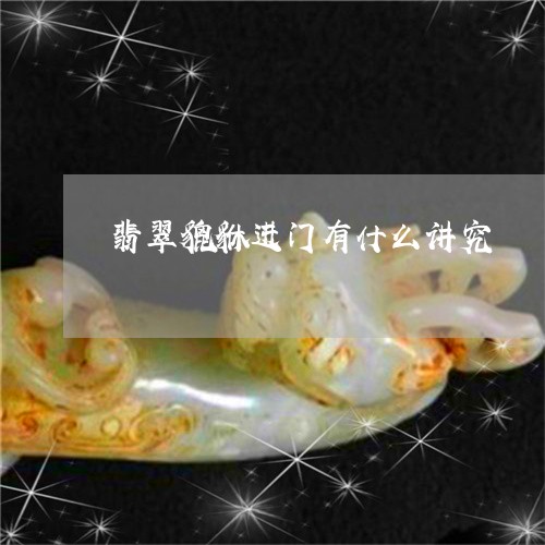 翡翠貔貅进门有什么讲究/2023042163940