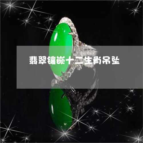 翡翠镶嵌十二生肖吊坠/2023090704148